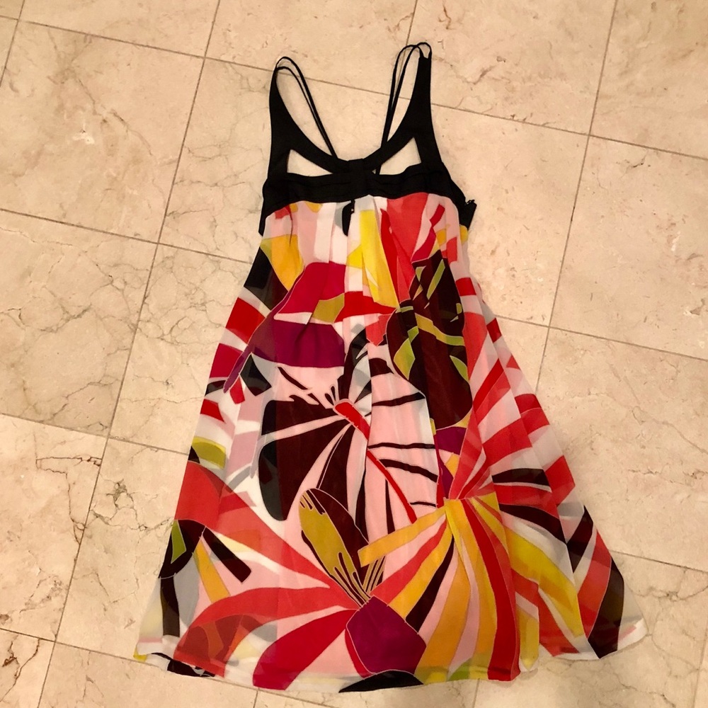 Sue Wong 100% Silk Modern Cocktail Dress Sz 4